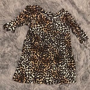 Amy Byer Leopard Print Casual Top - Black, Brown, White